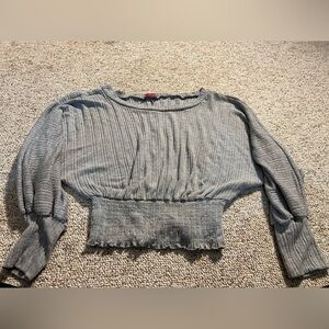 Grey Pink Lily top. Cozy cotton